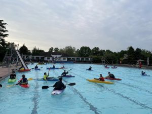 Multiple kayakers at the Lido